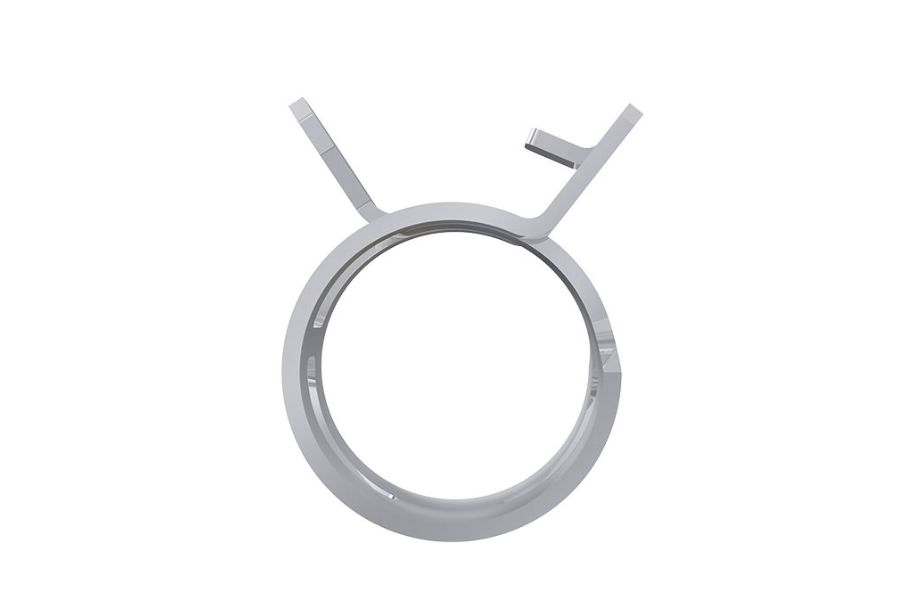 Rotor Clip constant tension band hose clamp