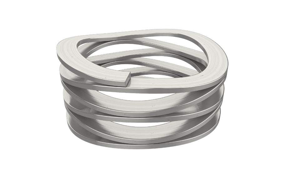 rotor clip multi-turn wave spring