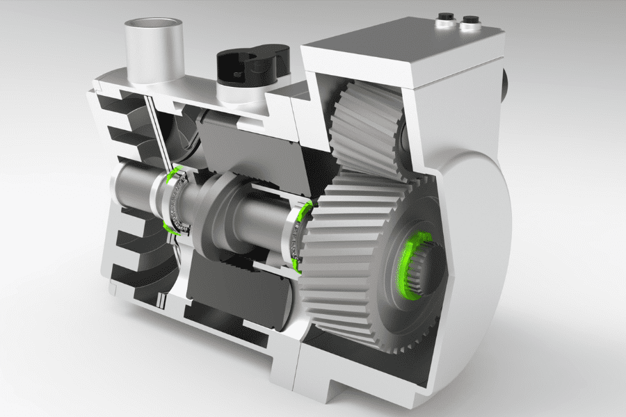 ac compressor render