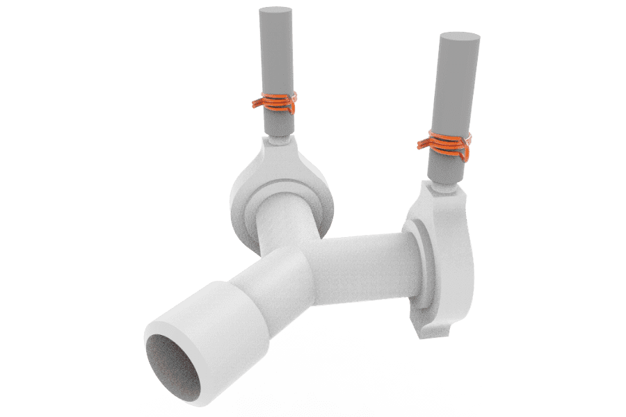 3D render of an Appliance Connection Hose Clamp by Rotor Clip, designed to securely fasten and seal hoses used in household appliances, ensuring a tight and leak-free connection