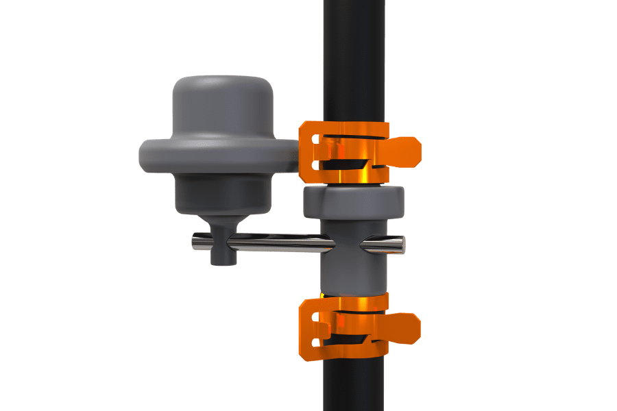 flow control valve with hose clamp