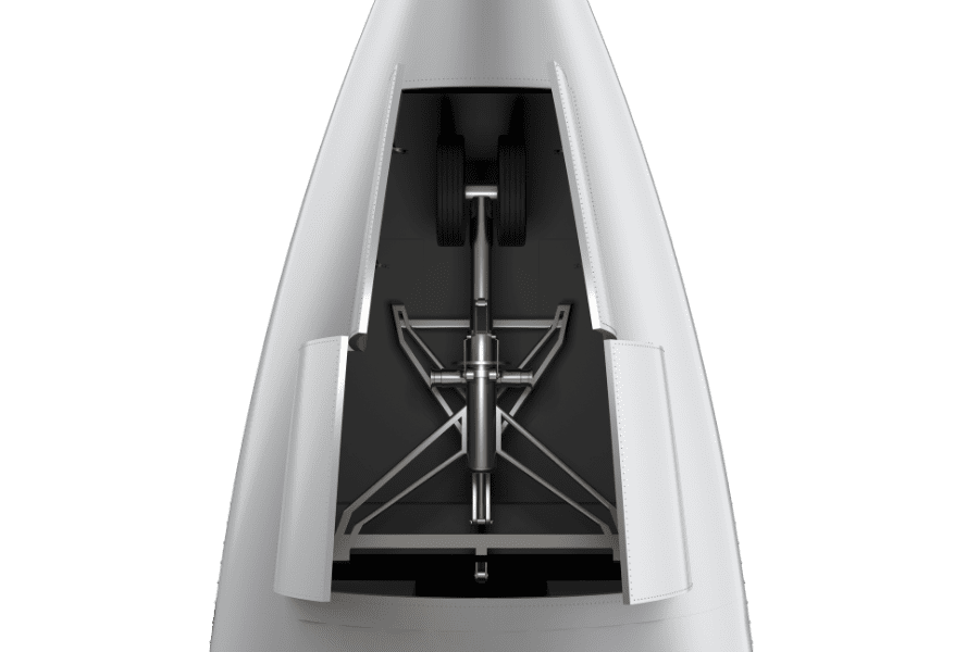 aerospace front landing gear application render
