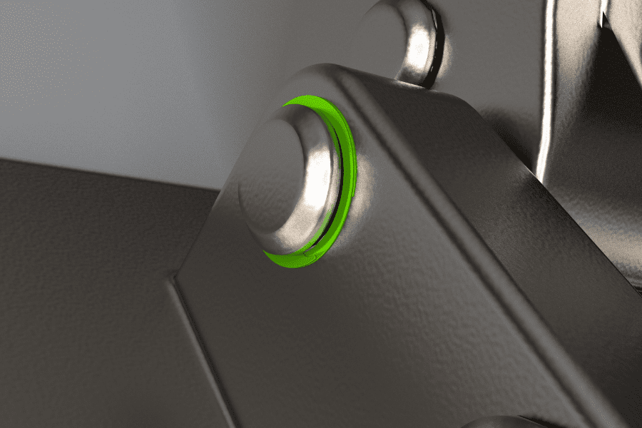 aerospace front landing gear application render