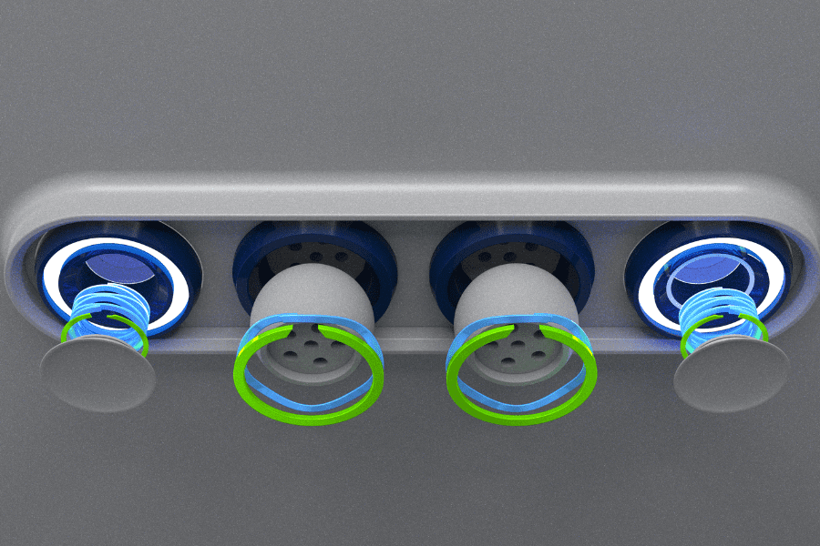 aerospace interior control panel application render
