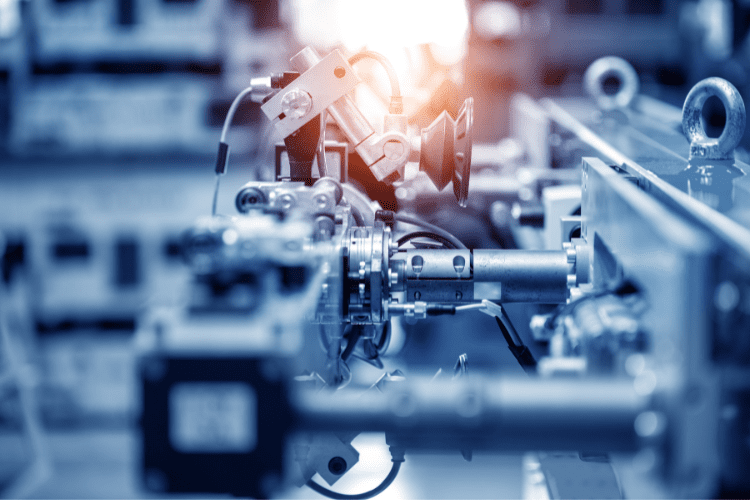 manufacturing process stock image