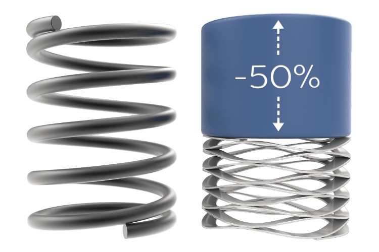 Rotor clip wave spring comparison graphic