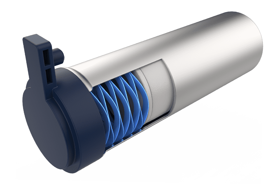 Multi-turn wave spring applying load within a medical oxygen concentrator.