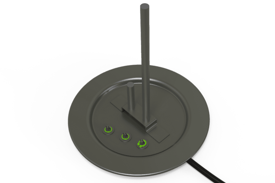 sensor contact retainer application with push-on ring