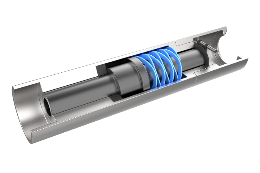 Subsurface Safety valve application with multi-turn wave spring